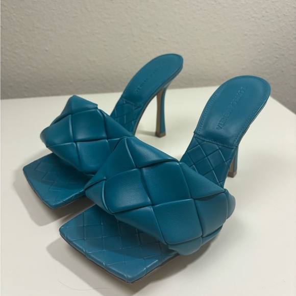 Bottega Veneta Lido High Heel Sandals Slide Mules - Picture 1 of 9